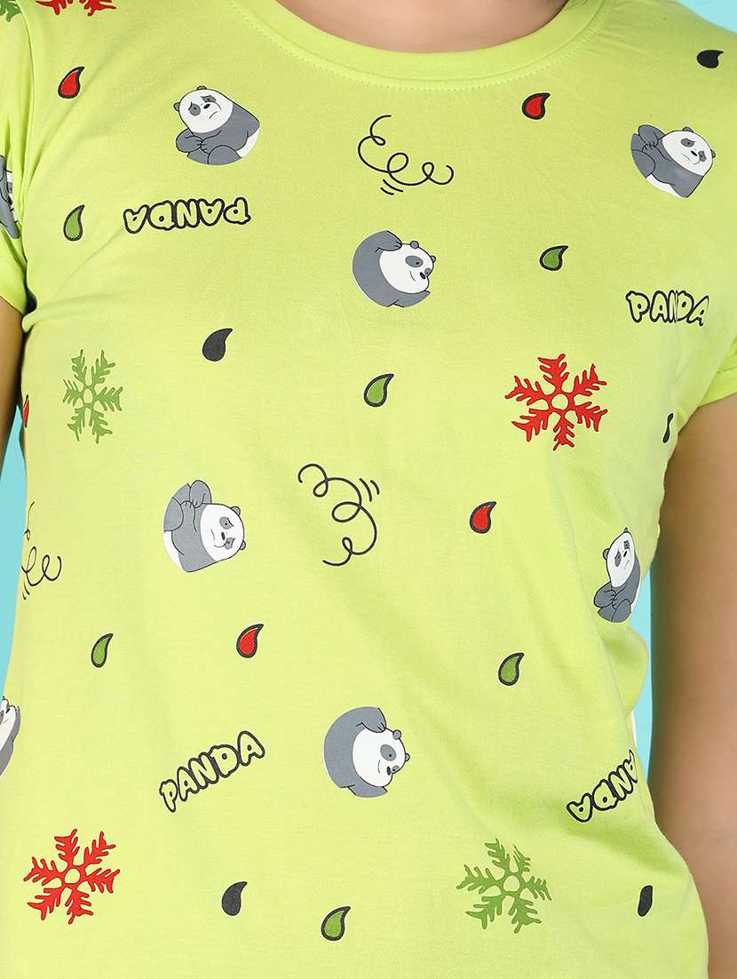 women green cotton regular t-shirt - 21172450 -  Standard Image - 6