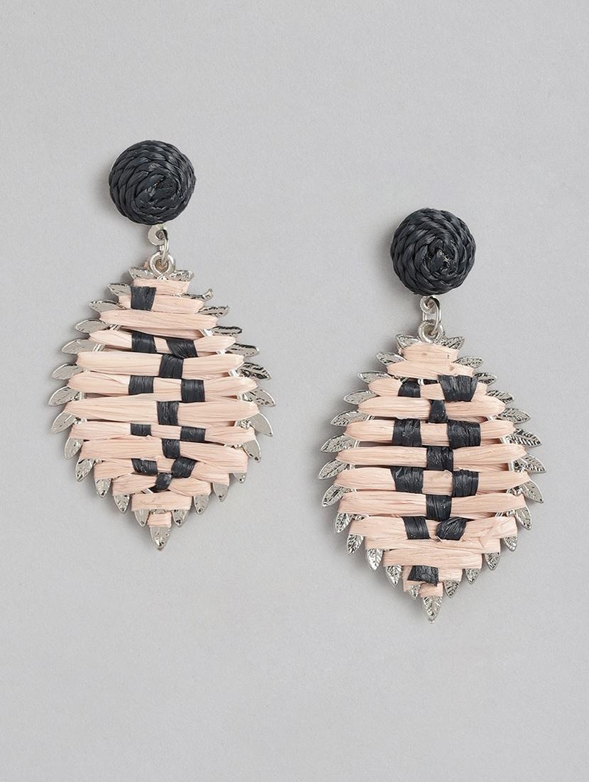 pink metal drop earrings - 21173213 - Zoom Image - 0