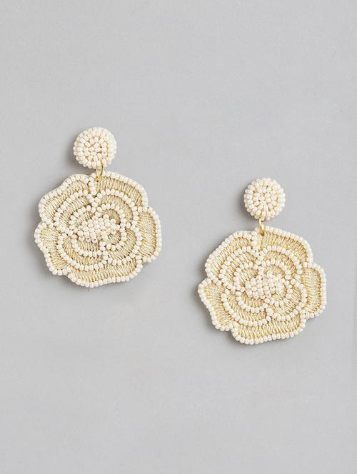 floral beaded drop earrings - 21173214 -  Standard Image - 0
