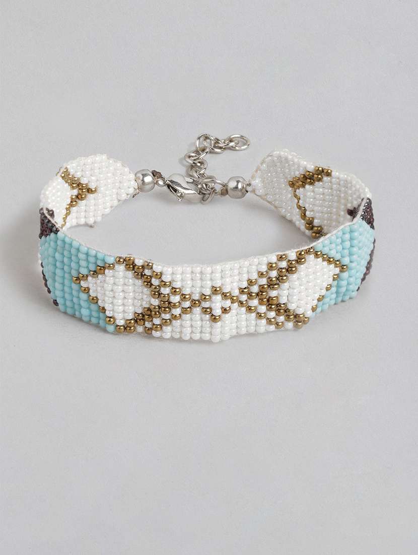 white metal links bracelet - 21173223 -  Zoom Image - 0