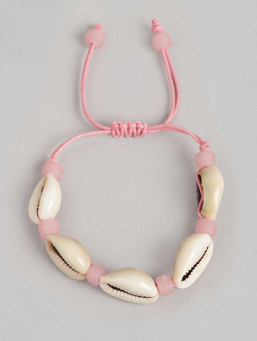 pink metal beaded bracelet - 21173228 -  Standard Image - 1
