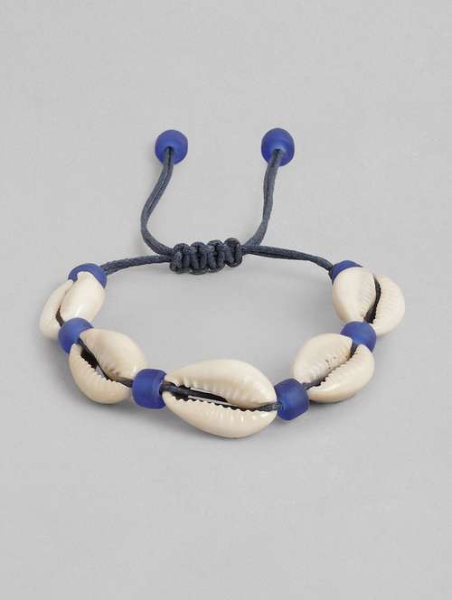 white metal beaded bracelet - 21173229 -  Standard Image - 0