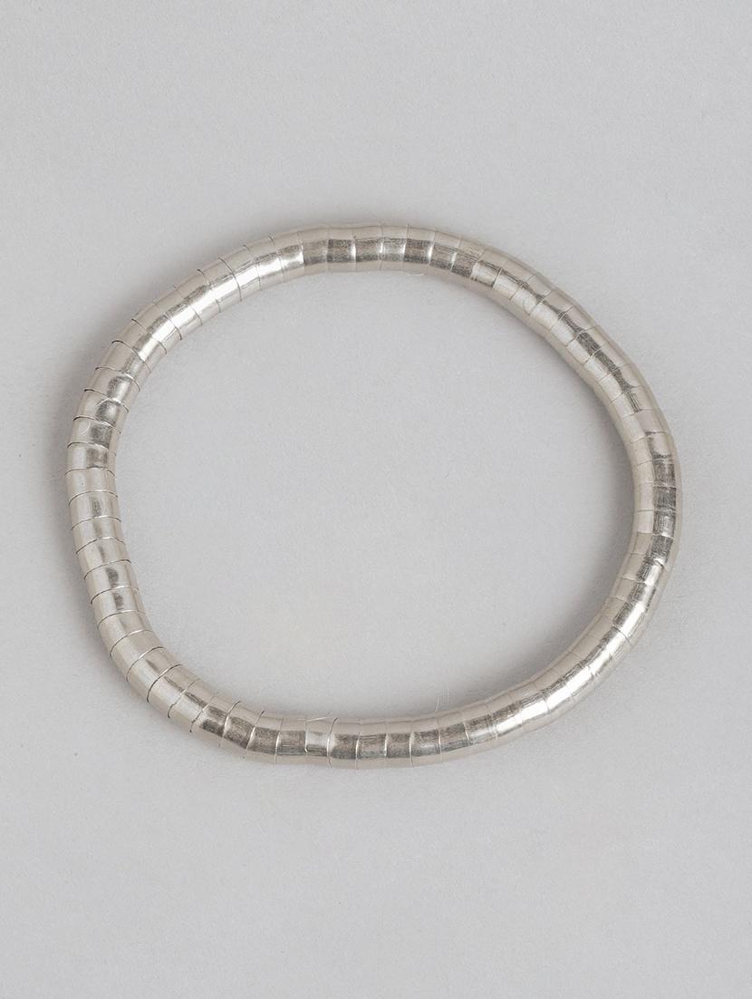 silver metal bangle bracelet - 21173234 -  Standard Image - 1