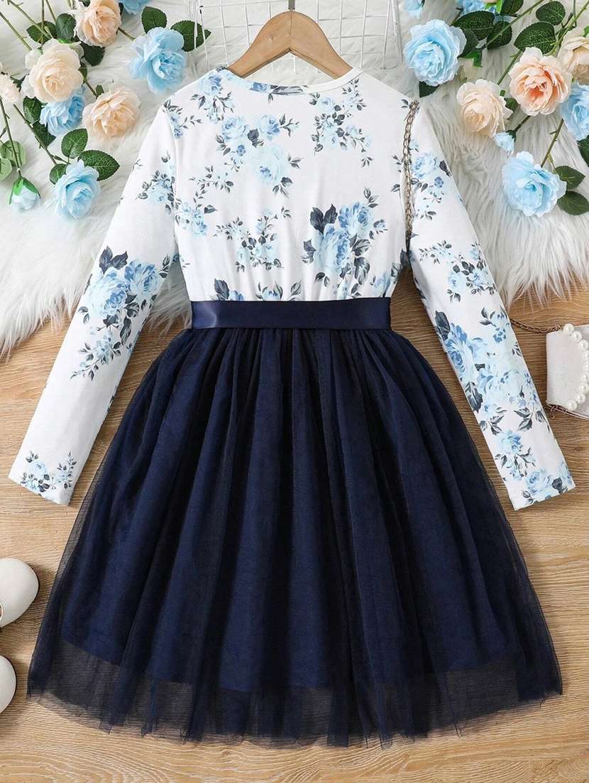 blue net frock - 21173268 -  Standard Image - 1
