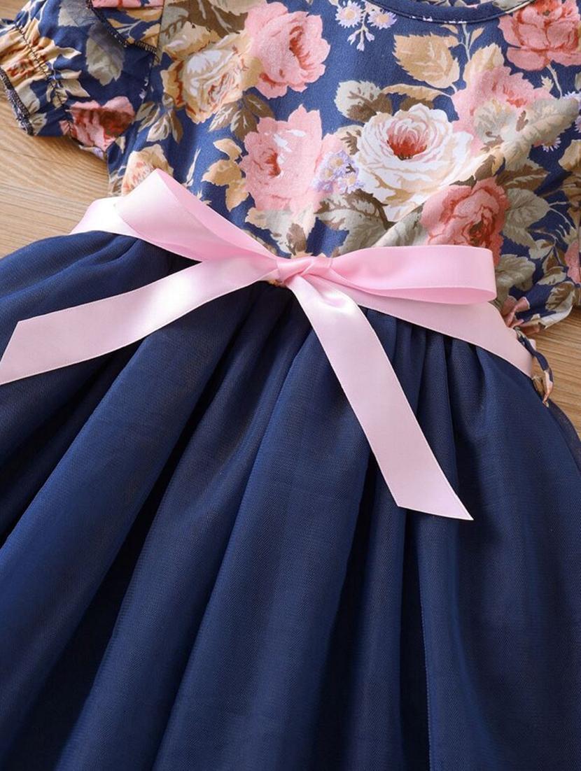 blue lycra frock - 21173283 - Standard Image - 4