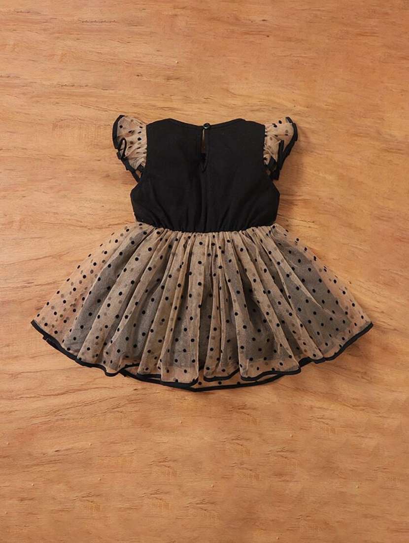 brown net frock - 21173285 -  Standard Image - 1