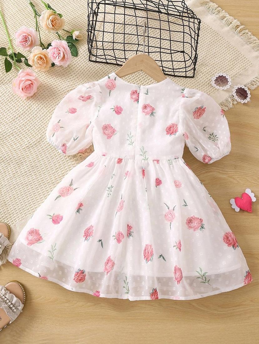 white georgette frock - 21173288 - Standard Image - 1