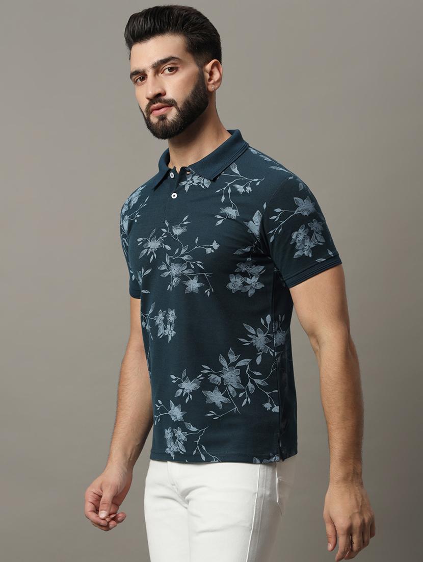 bottle green polyester polo t-shirt