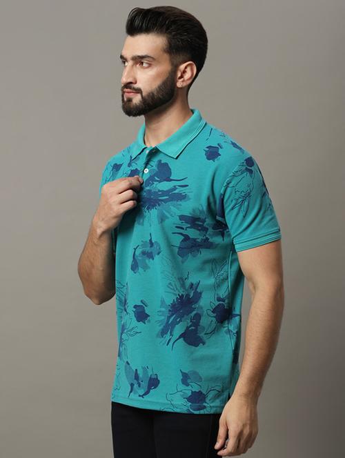 light blue polyester polo t-shirt - 21173302 - Standard Image - 0