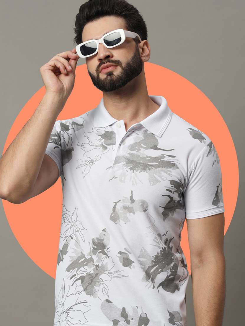 white polyester polo t-shirt - 21173304 -  Standard Image - 1