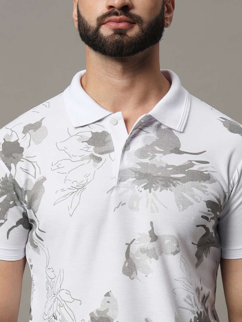 white polyester polo t-shirt - 21173304 -  Standard Image - 4