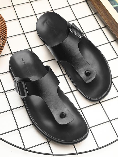 black pu slip on slippers - 21173411 -  Standard Image - 0