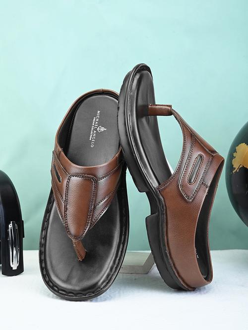 tan pvc slip on slippers - 21173418 - Standard Image - 0