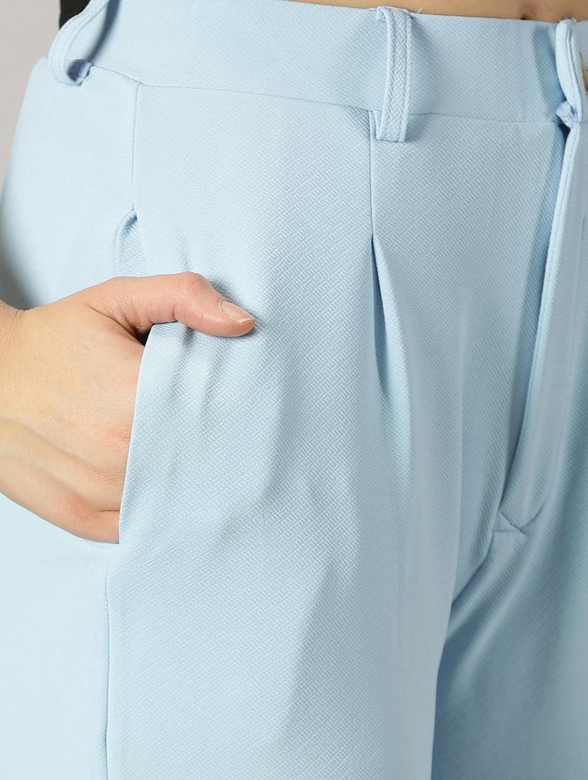 purist blue polyester wide leg trouser - 21173889 - Standard Image - 4