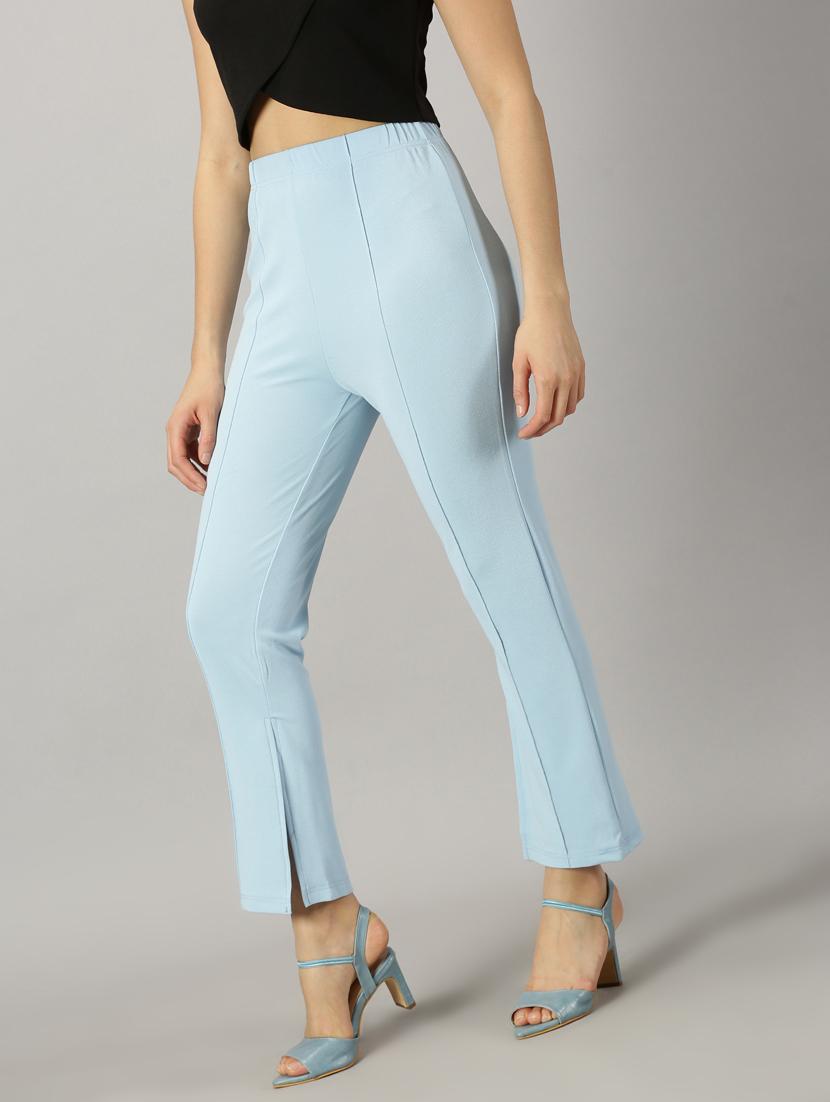 women solids bootcut trousers - 21173930 - Standard Image - 1