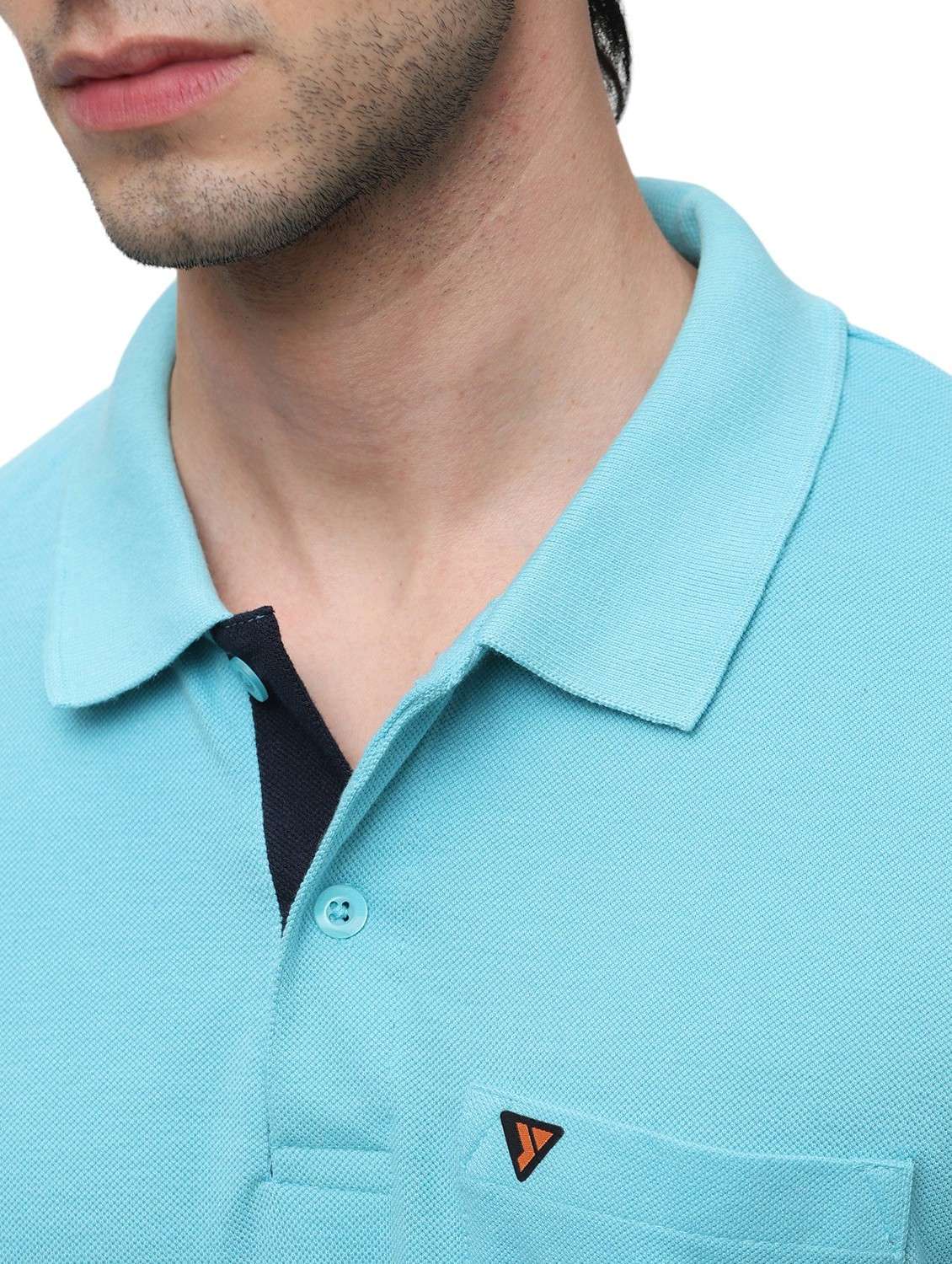 men plain polo neck t-shirt - 21174578 - Standard Image - 4