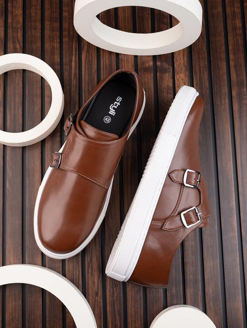 tan slip on shoes - 21174602 - Standard Image - 0