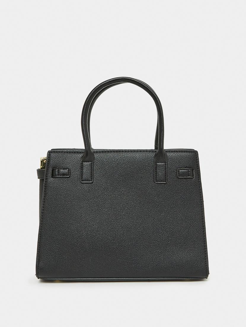 black leatherette (pu) handbag - 21174705 - Standard Image - 1