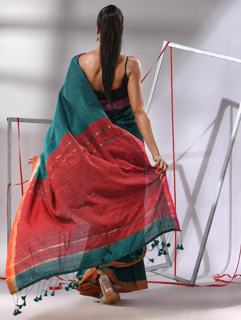 women self design handloom saree - 21176106 - Standard Image - 1