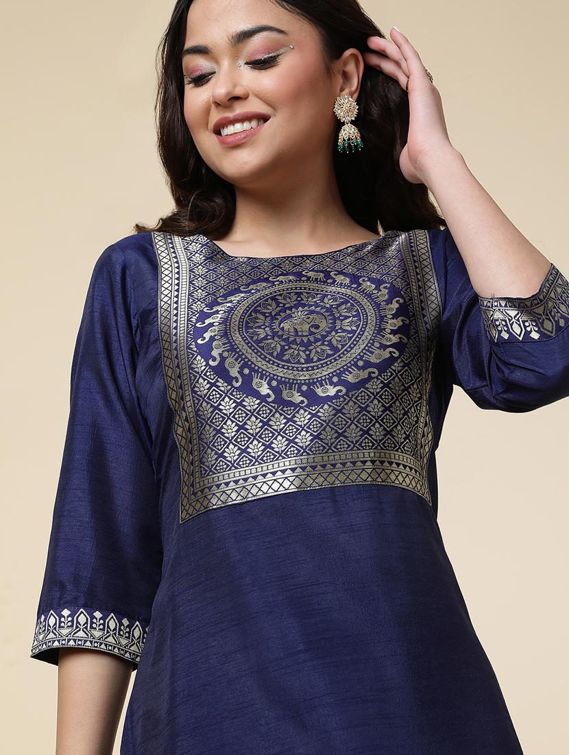 women three quarter sleeve suit set - 21176346 - Standard Image - 4