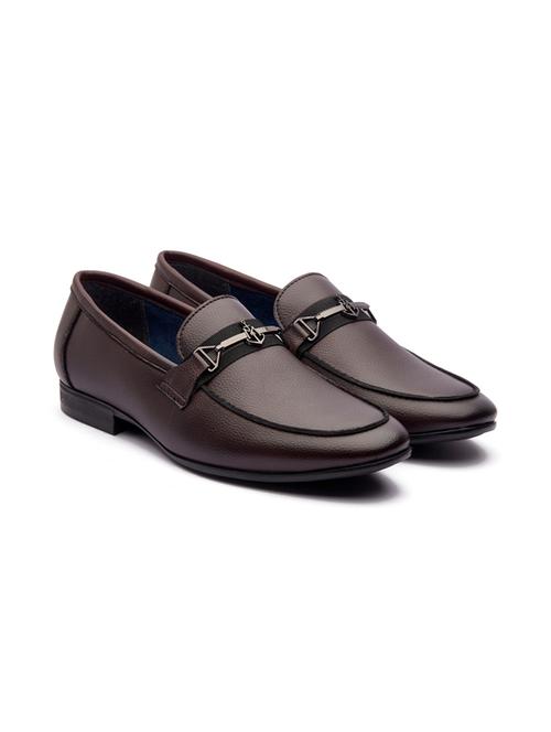 maroon slip on moccasins - 21176427 - Standard Image - 0