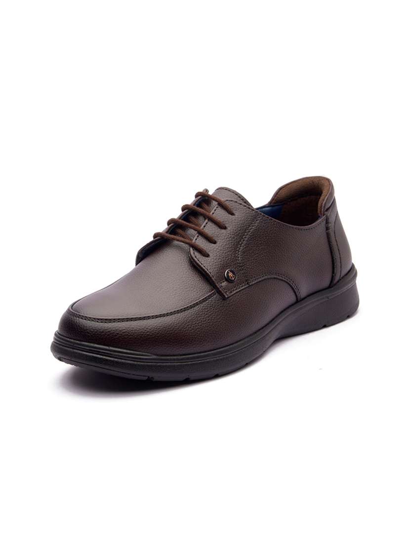 maroon lace-up derby shoes - 21176433 -  Standard Image - 1