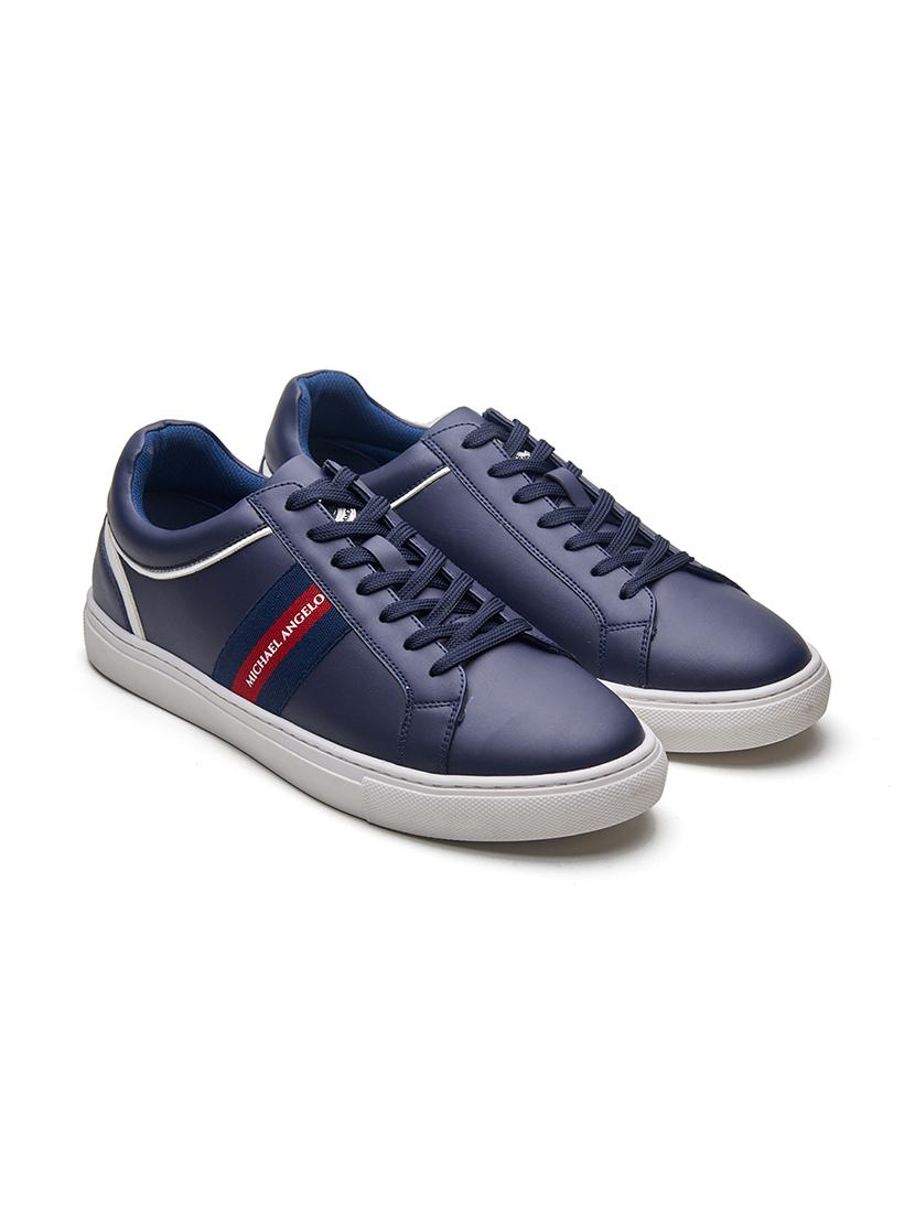 navy blue lace up sneakers - 21176445 -  Zoom Image - 0