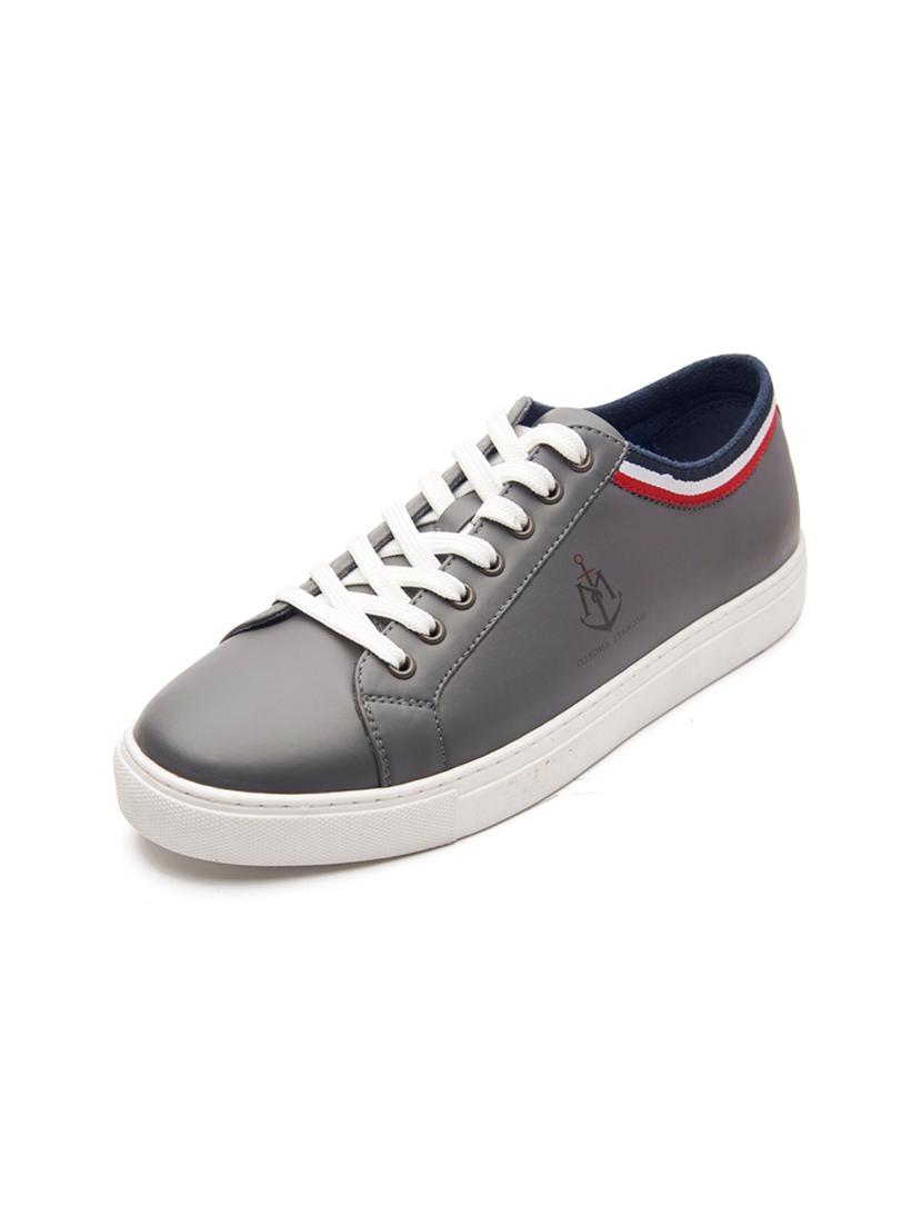 men grey lace up sneakers - 21176450 - Standard Image - 1