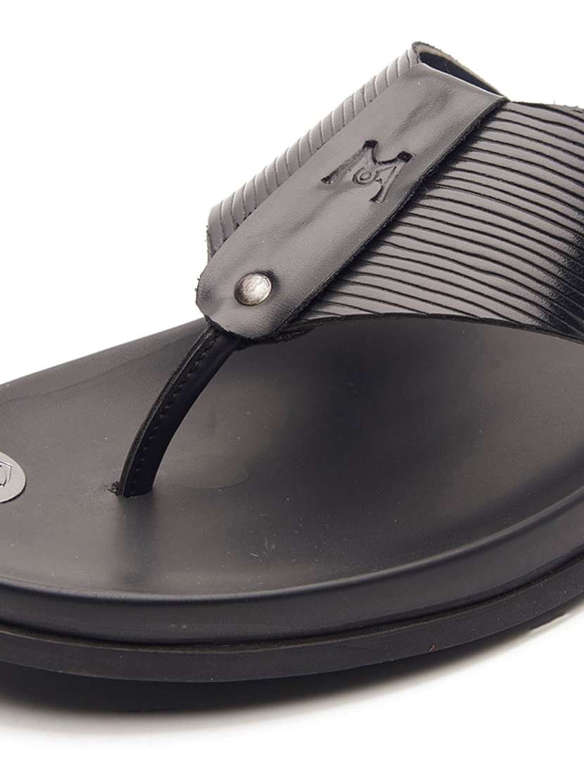 black slip on slippers - 21176459 - Standard Image - 6
