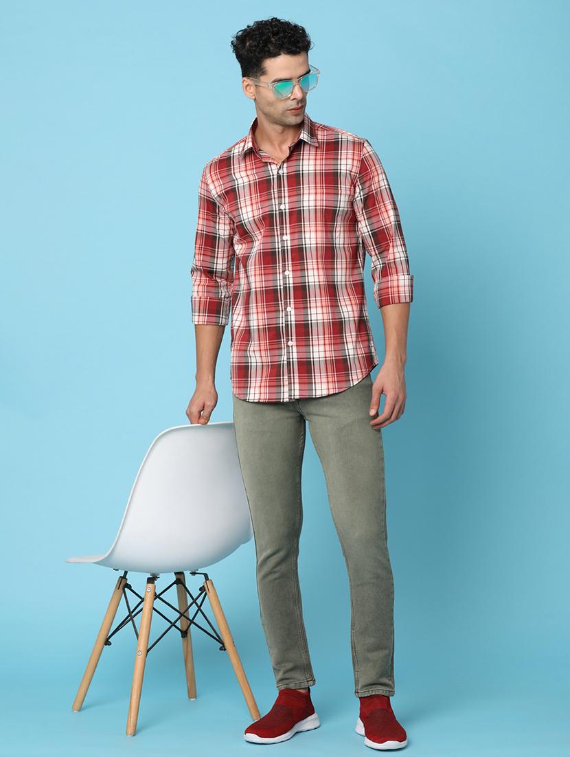 men collared long sleeves casual shirt - 21177054 - Standard Image - 4
