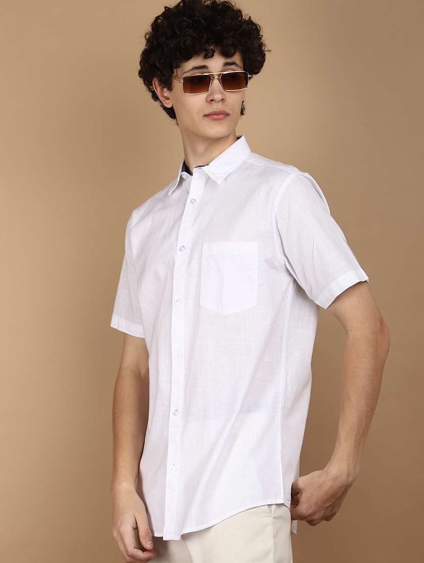 men collared long sleeves casual shirt - 21177057 -  Standard Image - 1
