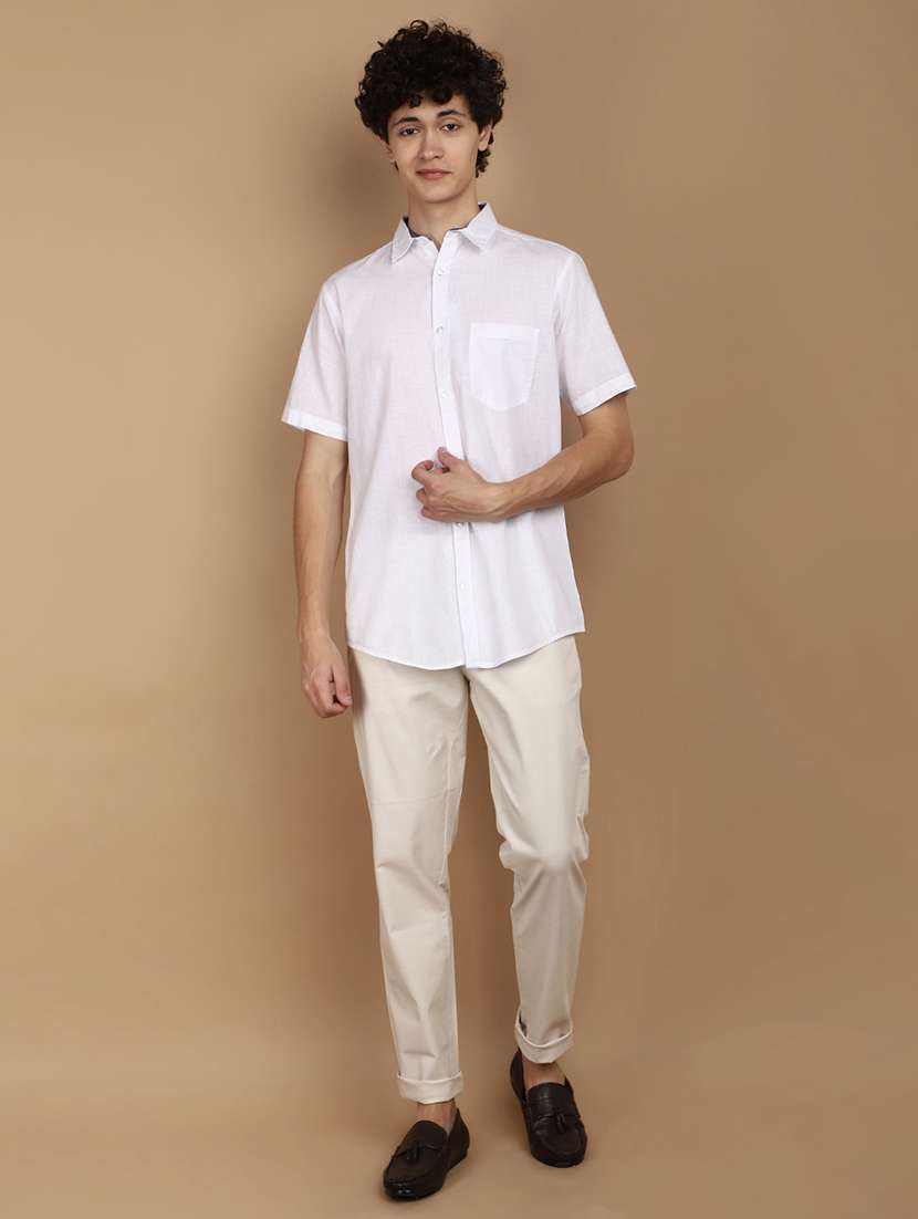 men collared long sleeves casual shirt - 21177057 -  Standard Image - 4
