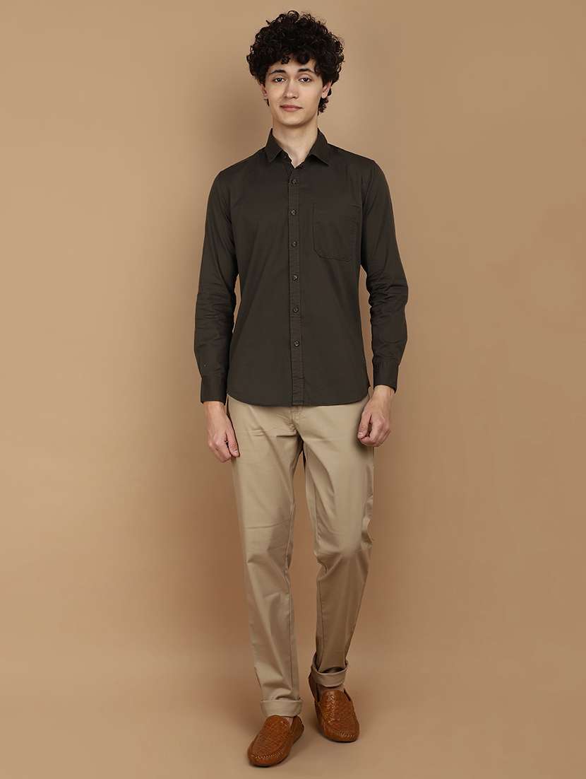 men collared long sleeves casual shirt - 21177060 -  Standard Image - 4
