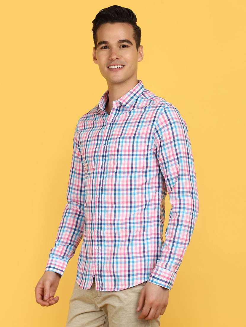 men collared long sleeves casual shirt - 21177076 -  Standard Image - 1