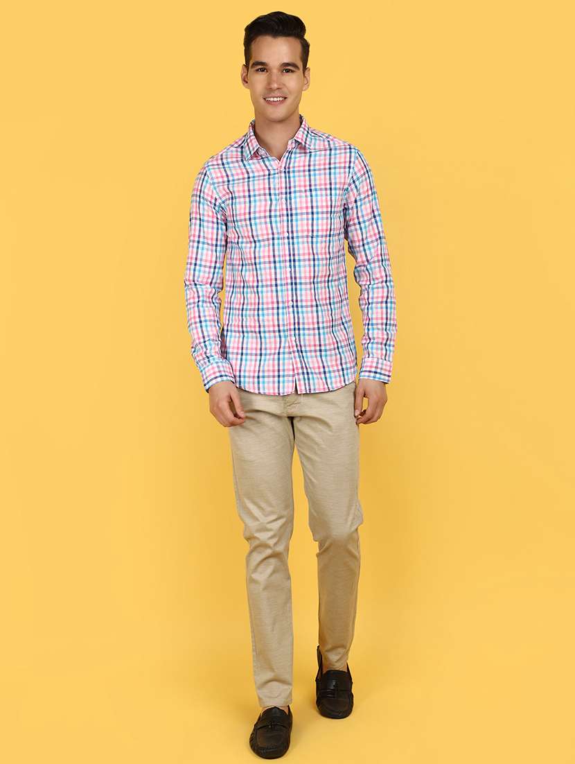 men collared long sleeves casual shirt - 21177076 -  Standard Image - 4