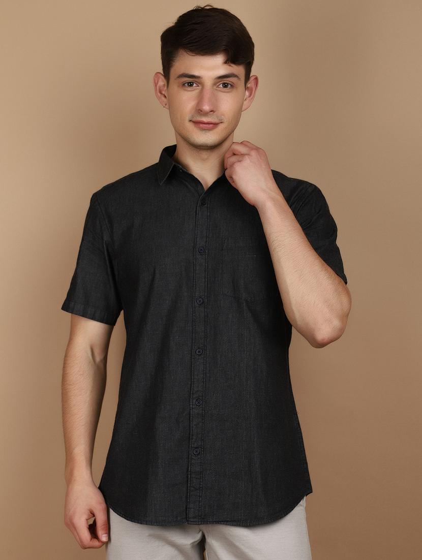 men collared short sleeves casual shirt - 21177096 - Zoom Image - 0