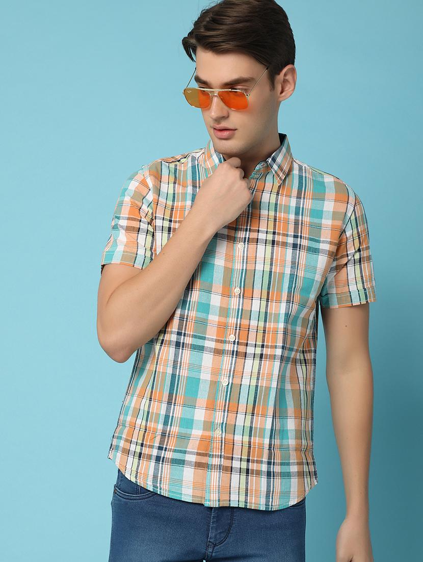 men checkered casual shirt - 21177098 -  Standard Image - 1