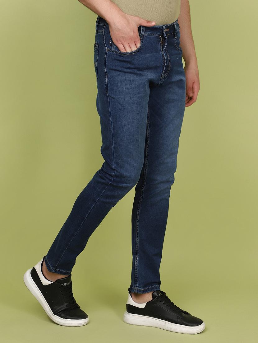 men mid rise plain denim jeans - 21177120 -  Standard Image - 1
