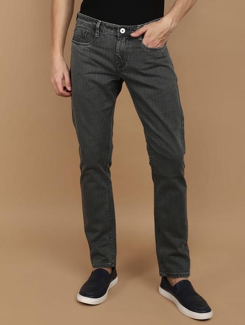 men mid rise plain denim jeans - 21177129 -  Standard Image - 0