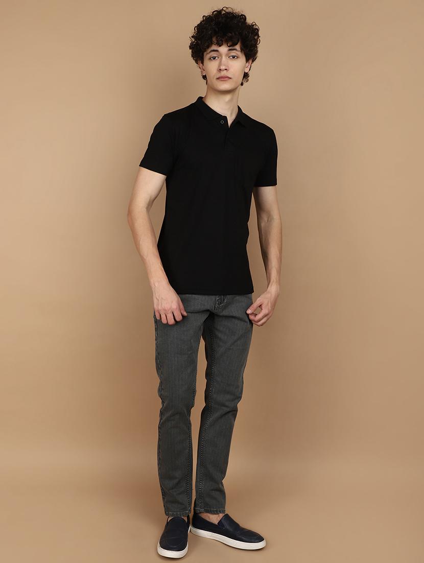 men mid rise plain denim jeans - 21177129 - Standard Image - 4