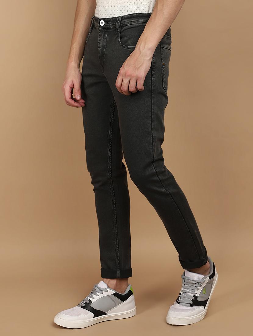 men mid rise plain denim jeans - 21177130 - Standard Image - 1