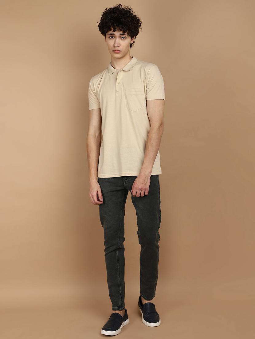 men mid rise plain denim jeans - 21177131 - Standard Image - 4