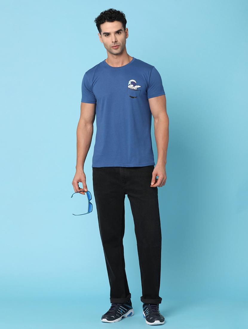 men mid rise plain denim jeans - 21177136 - Standard Image - 4