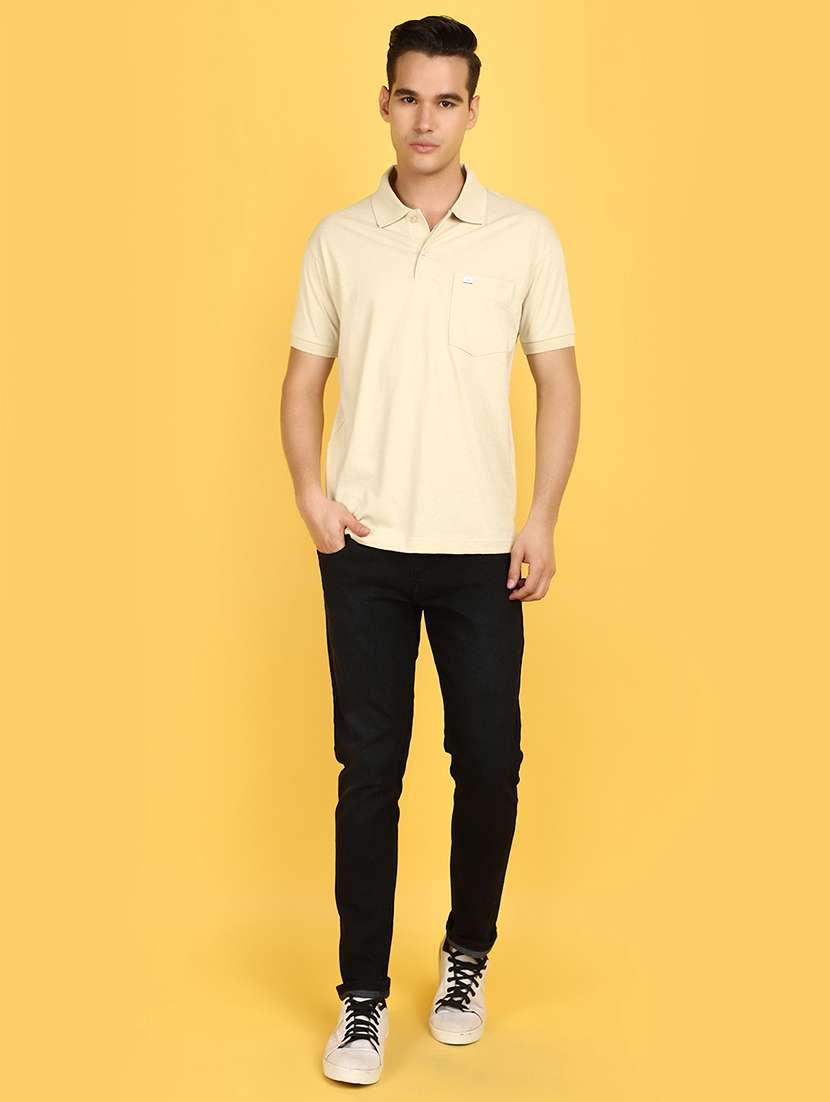 men mid rise plain denim jeans - 21177169 -  Standard Image - 4