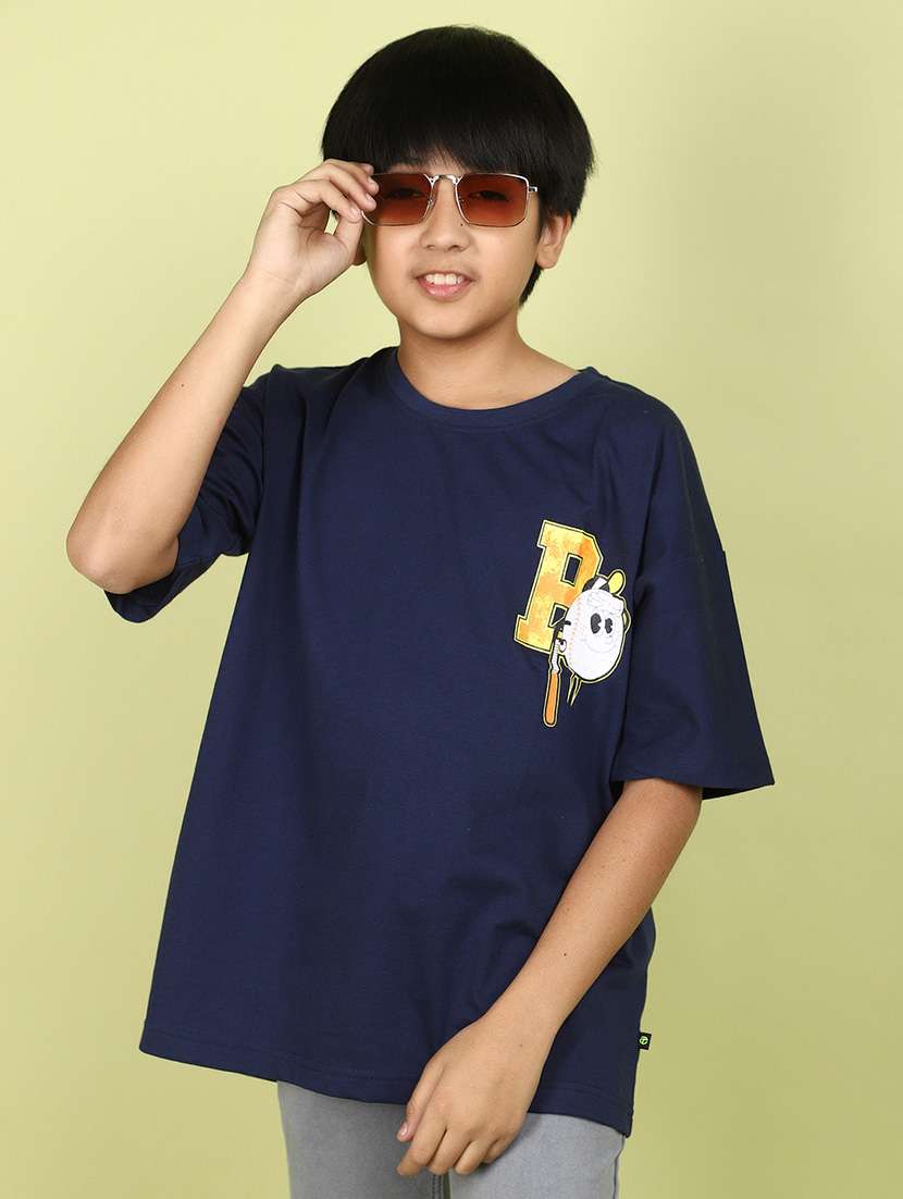 boys back print cotton t-shirt - 21177197 -  Standard Image - 1