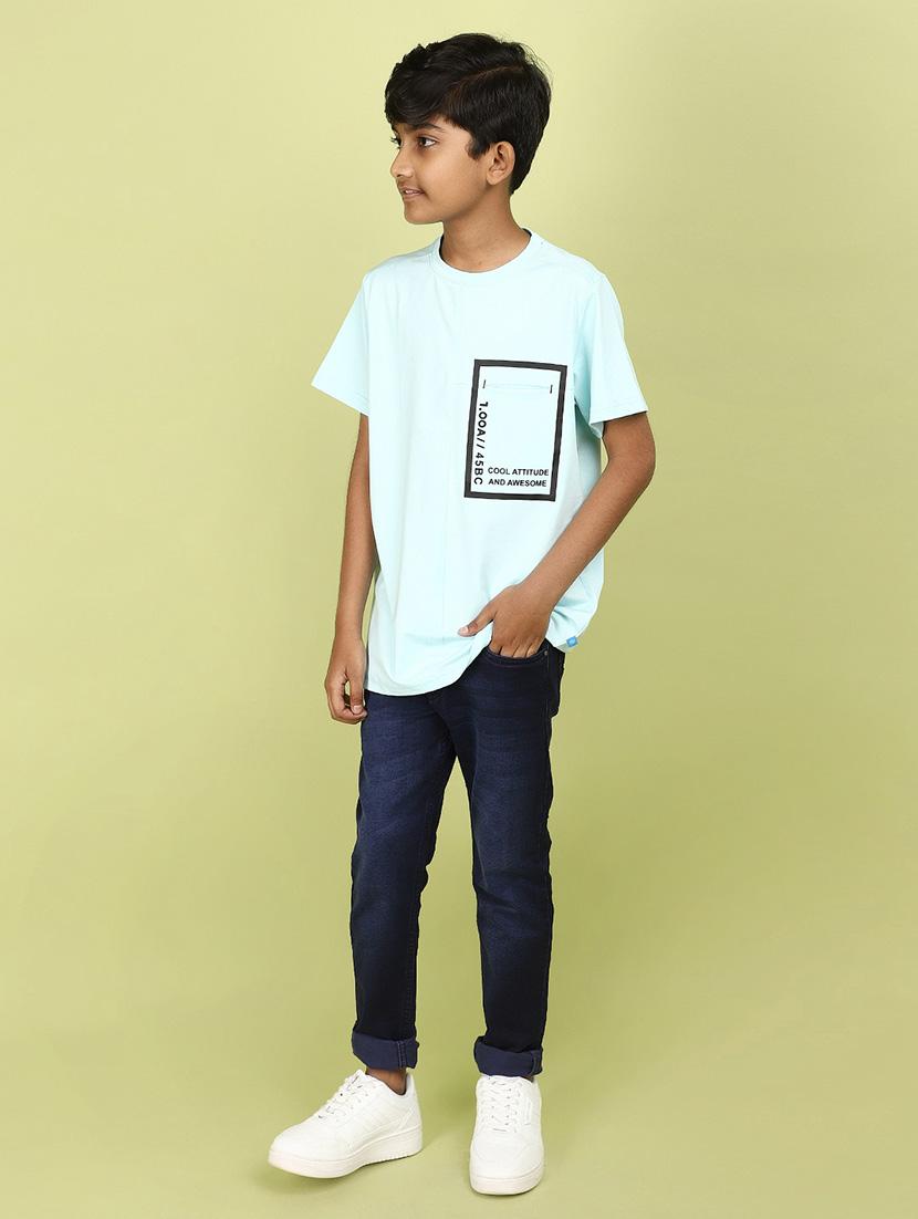 kids boy printed round neck t-shirt - 21177202 - Standard Image - 4