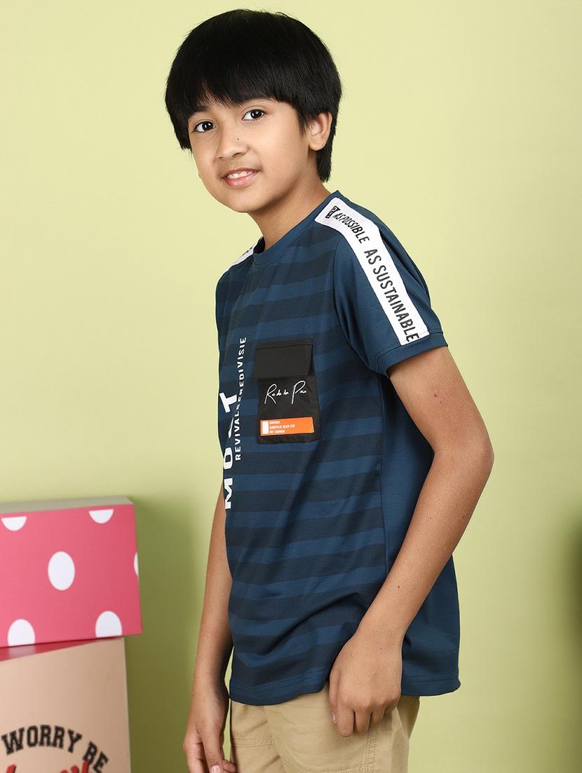 kids boy printed round neck t-shirt - 21177204 -  Standard Image - 1