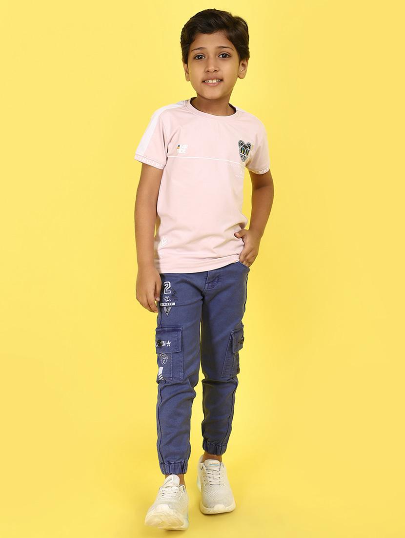 kids boy printed round neck t-shirt - 21177213 - Standard Image - 4