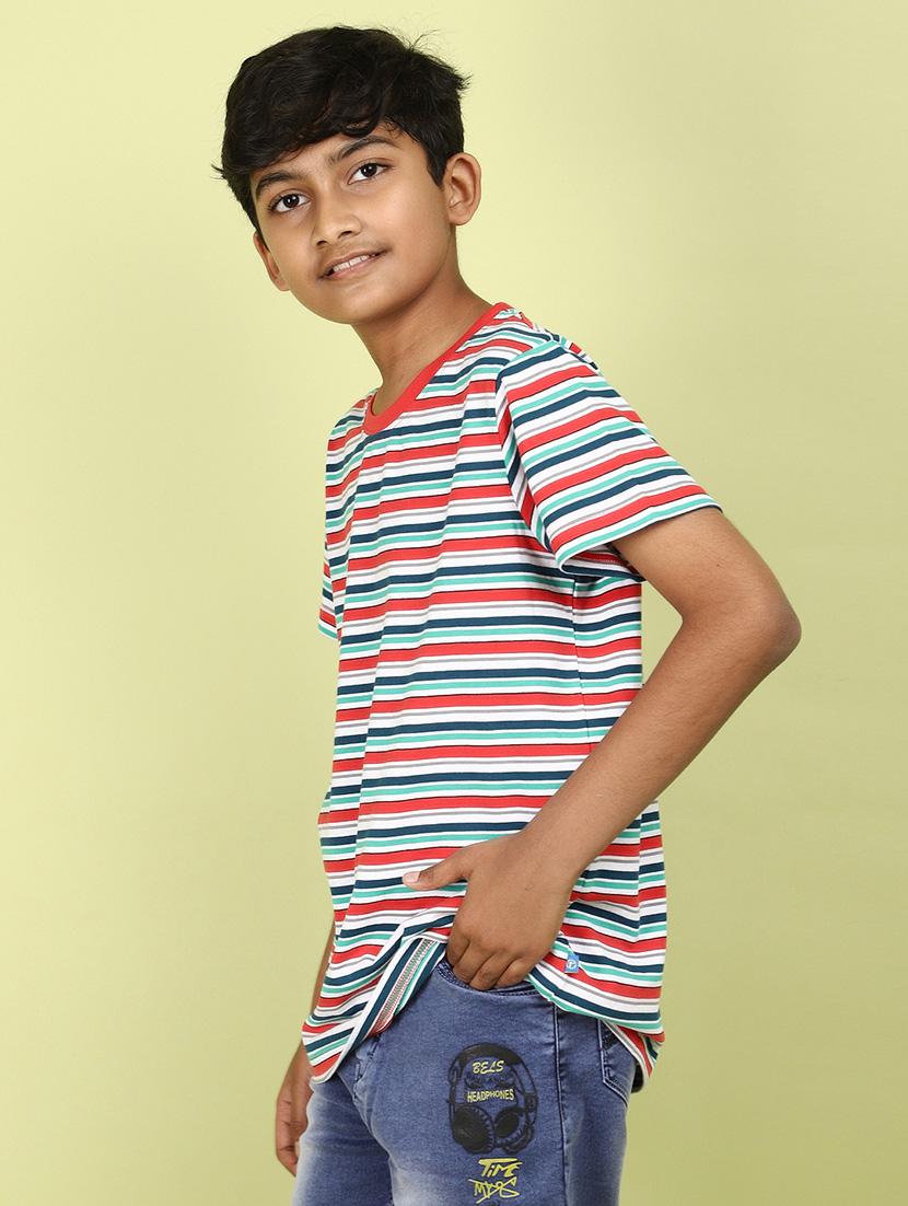 boys striped cotton t-shirt - 21177221 -  Standard Image - 1