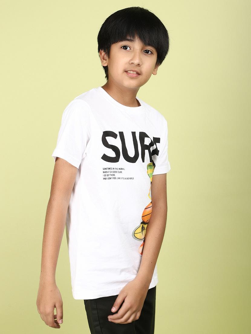 kids boy printed round neck t-shirt - 21177225 -  Standard Image - 1